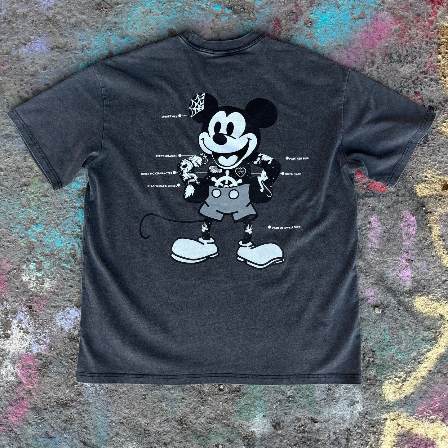 "The Tattooed Mouse" Vintage-Washed Heavyweight Tee
