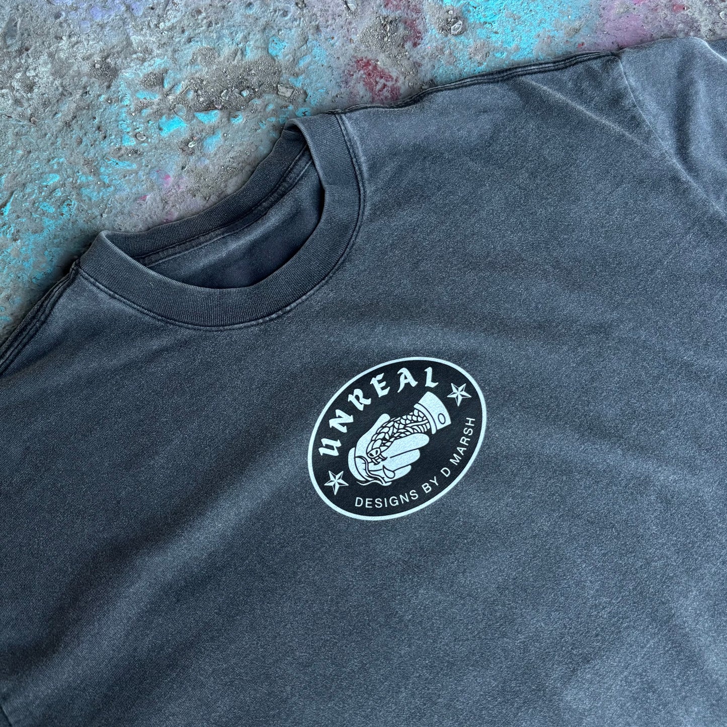 "The Tattooed Mouse" Vintage-Washed Heavyweight Tee