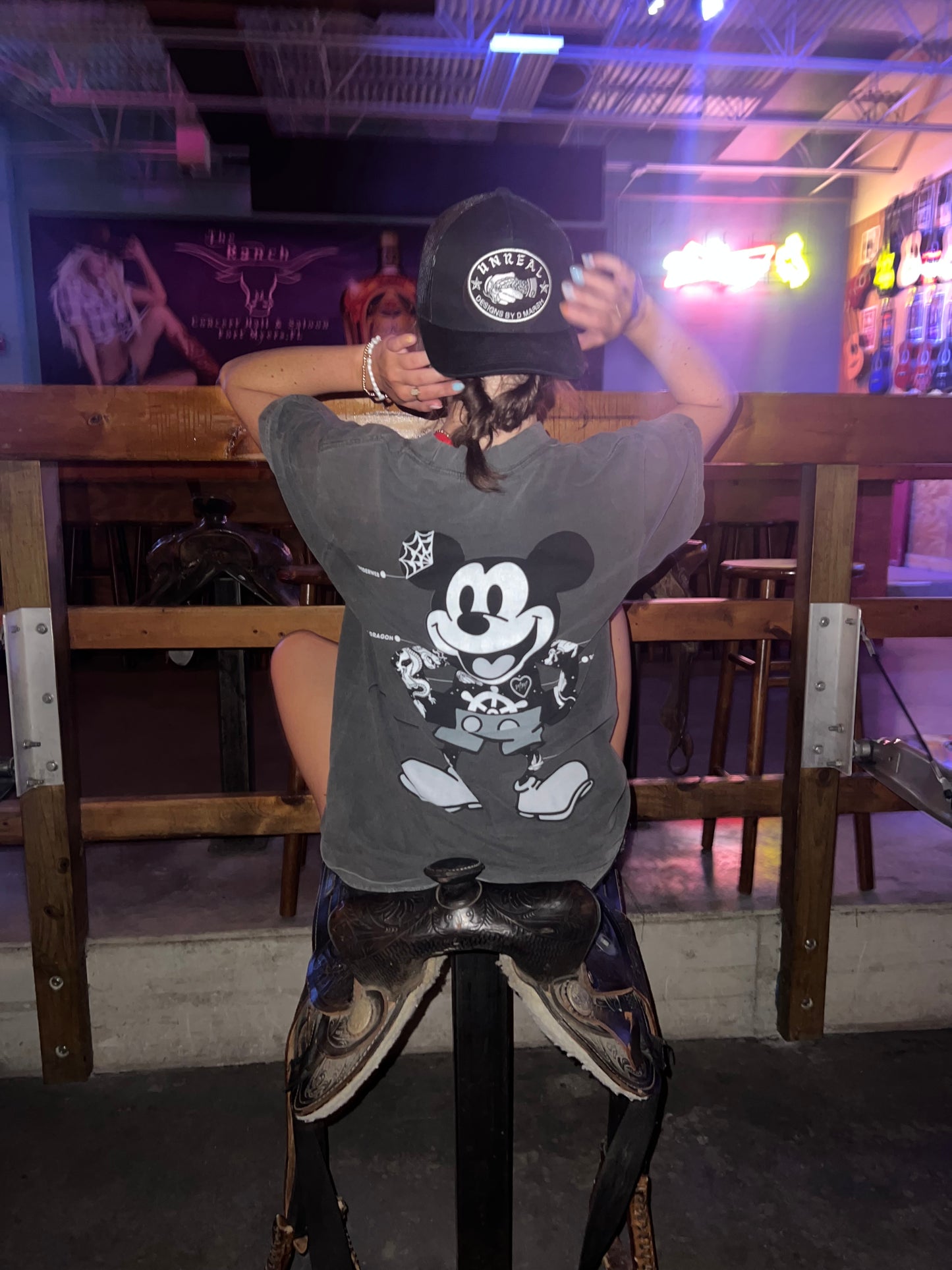 "The Tattooed Mouse" Vintage-Washed Heavyweight Tee
