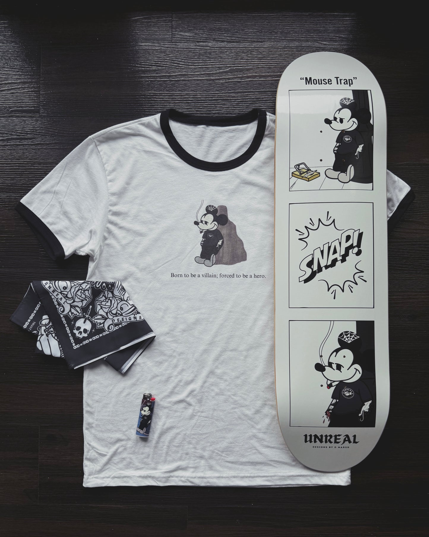 “Born to be a Villain; Forced to be a Hero” Ringer Tee
