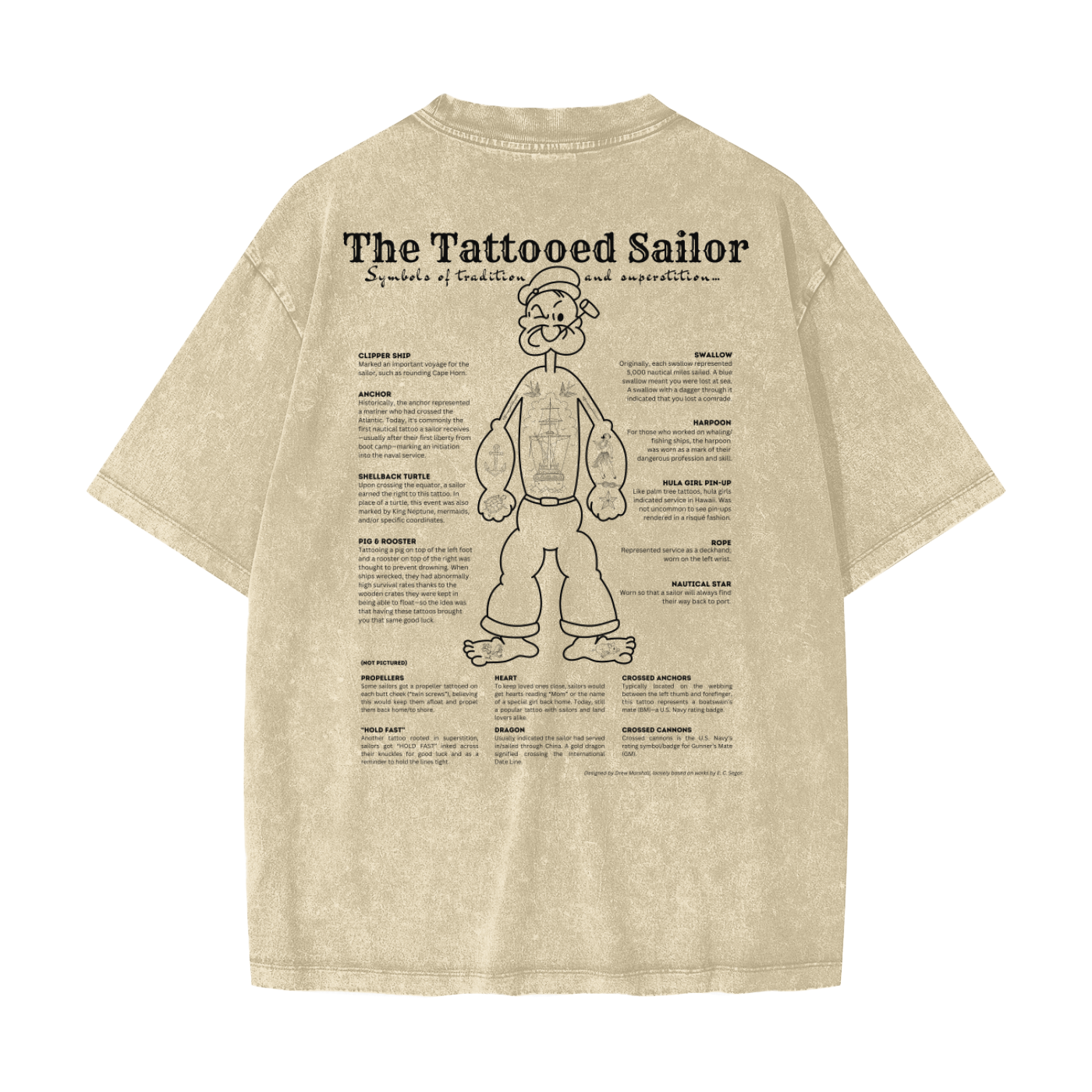 “The Tattooed Sailor” Vintage Heavyweight Tee