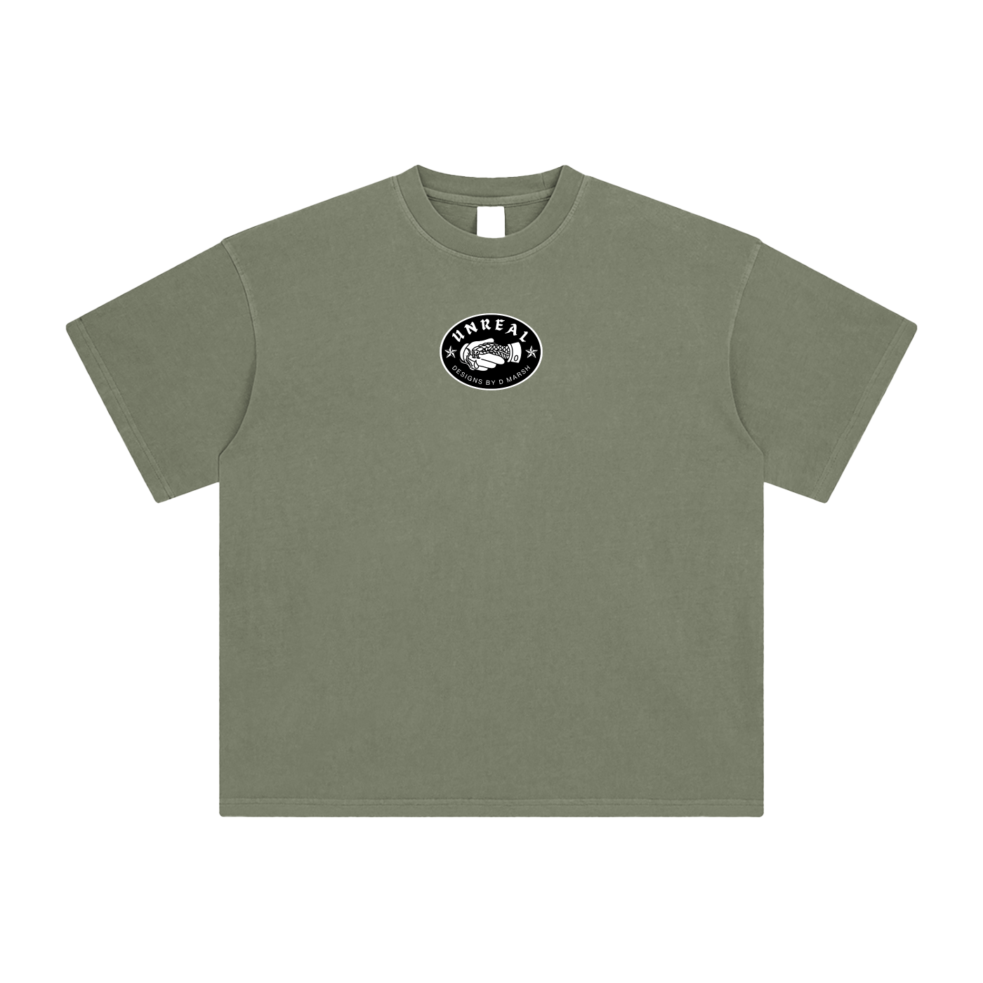 "The Tattooed Rabbit" Heavyweight Vintage-Washed Tee (no wording)