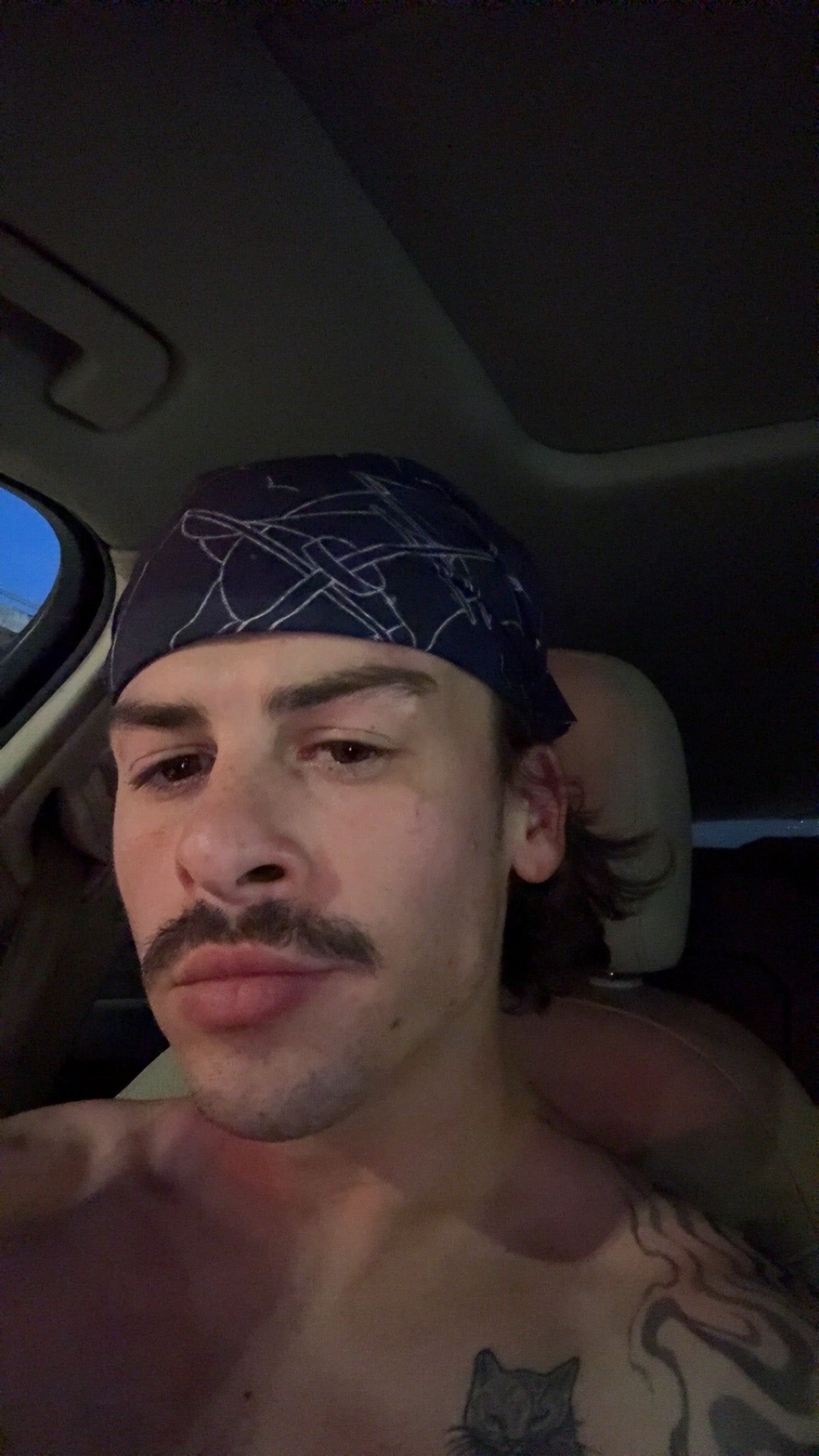 “The Tattooed Sailor” | Color-Inverted Bandana