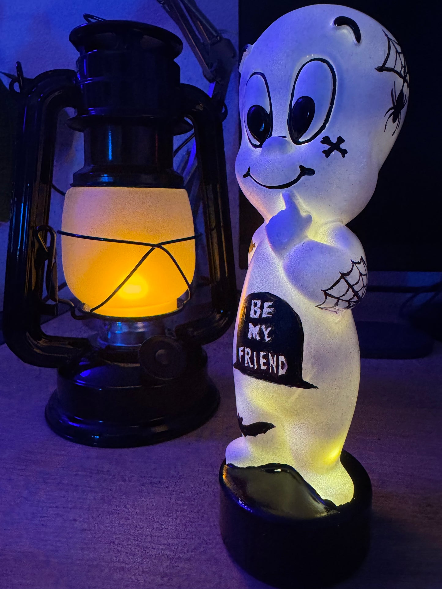 DONE BEING FRIENDLY | Hand-Painted Blow Mold (1 of 1)