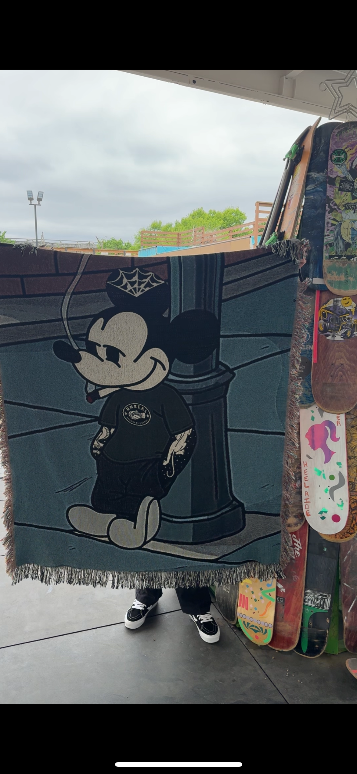 “Stoner Mouse” Woven Blanket