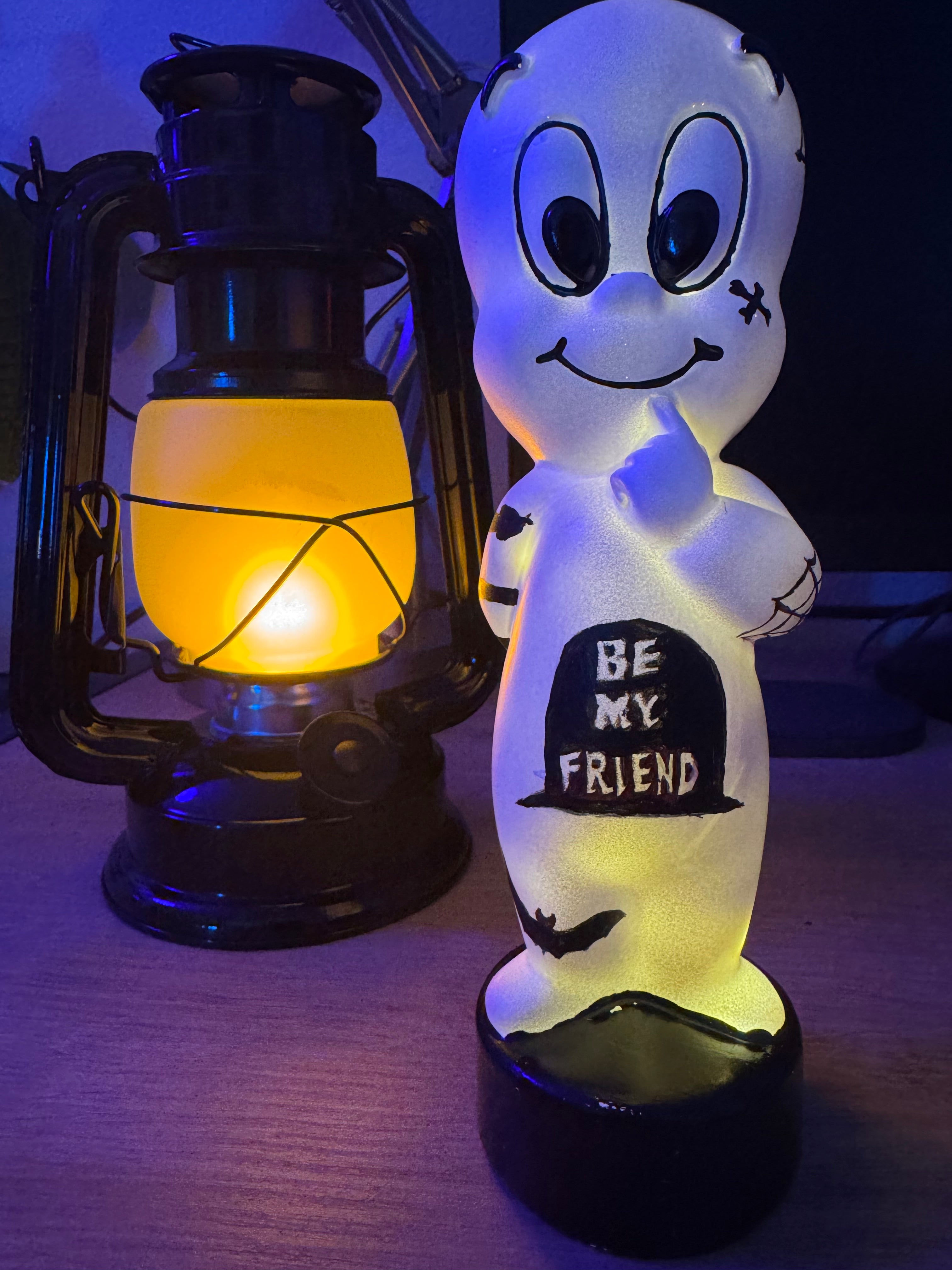 DONE BEING FRIENDLY | Hand-Painted Blow Mold (1of1) – Unreal